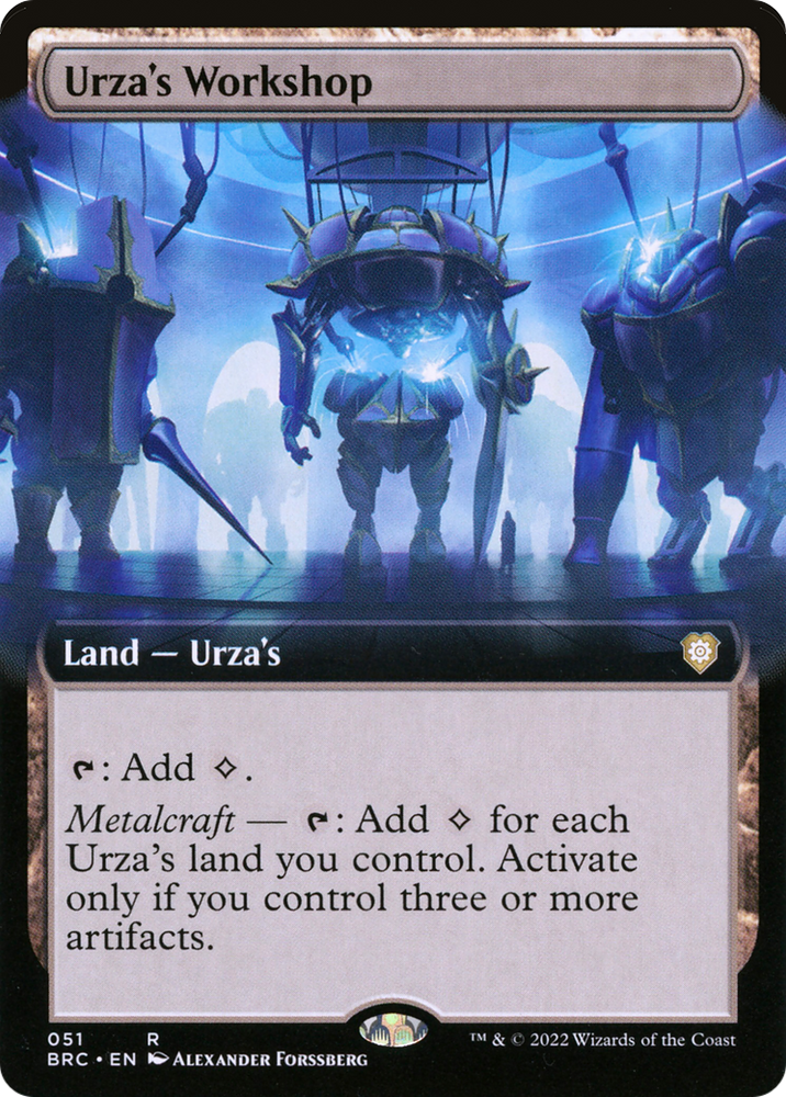 Urza's Workshop (Extended Art) (BRC-051) - The Brothers' War Commander: (Extended Art)