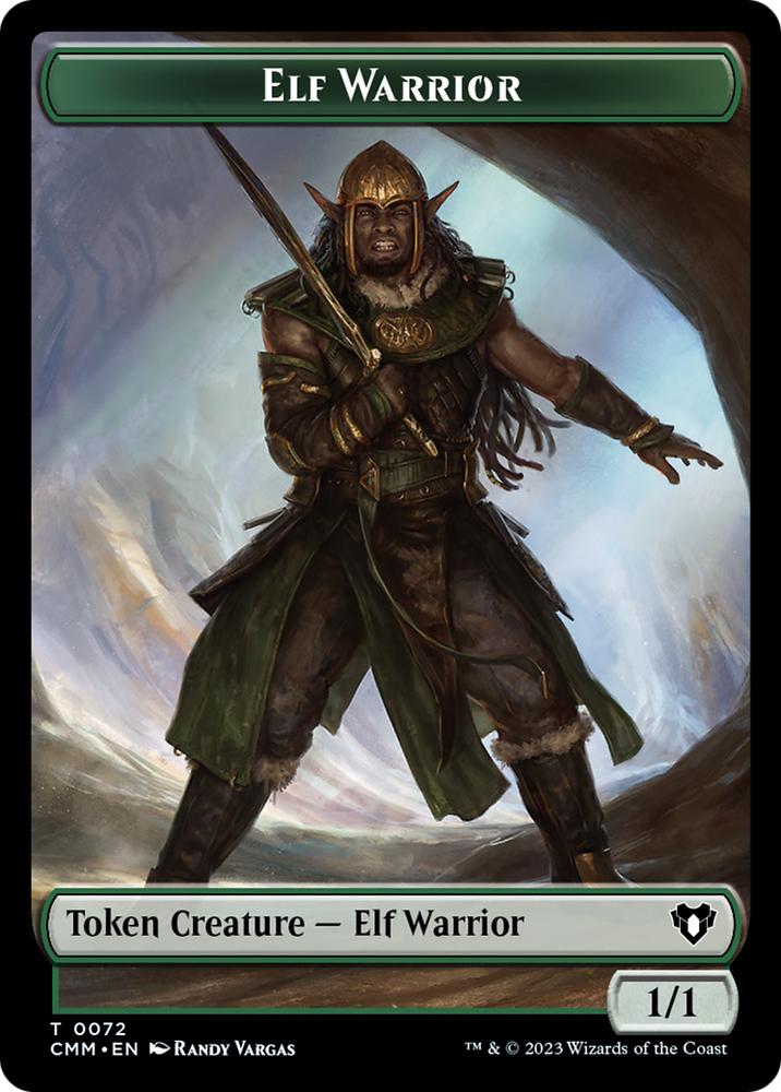 Elf Warrior (TCMM-072) - Commander Masters Tokens Foil