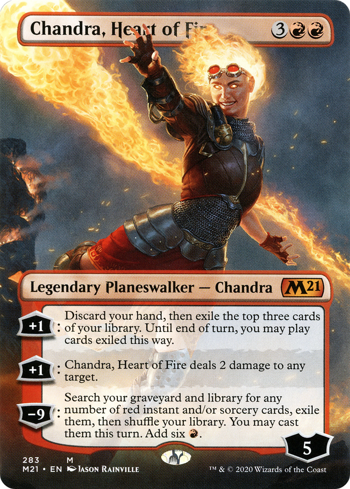 Chandra, Heart of Fire (Borderless) (M21-283) - Core Set 2021 (Borderless)