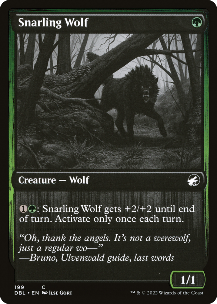 Snarling Wolf (199) (DBL-199) - Innistrad: Double Feature