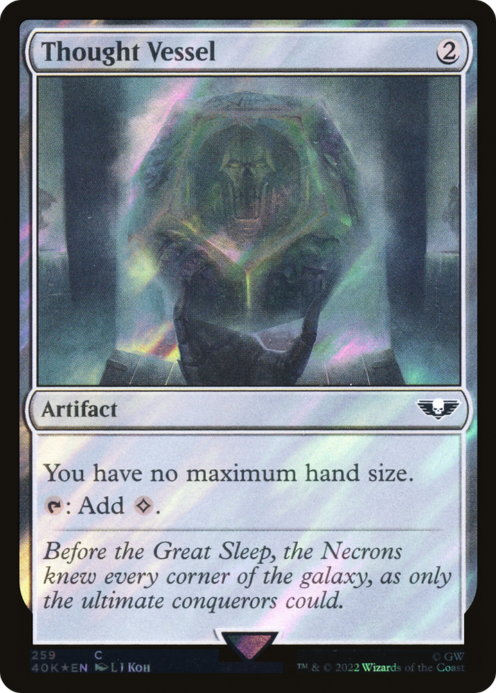 Thought Vessel (Surge Foil) (40K-259★) - Warhammer 40,000 Commander Foil
