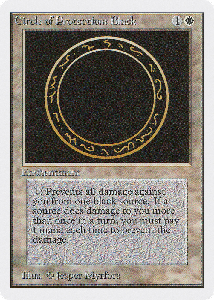 Circle of Protection: Black (2ED-010) - Unlimited Edition