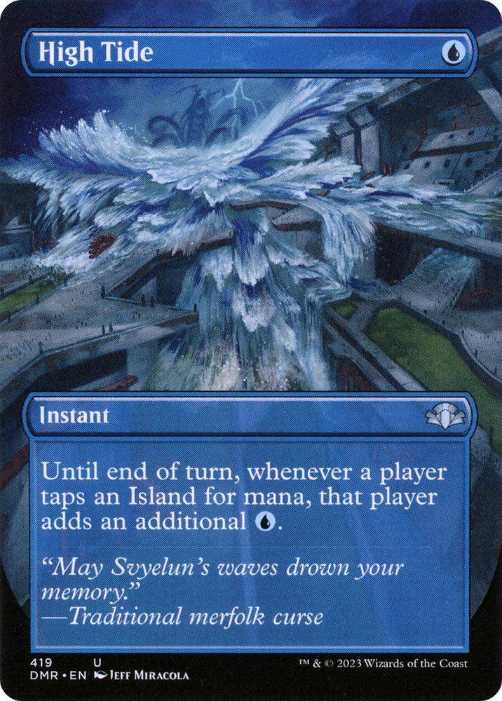 High Tide (Borderless) (DMR-419) - Dominaria Remastered (Borderless) Foil