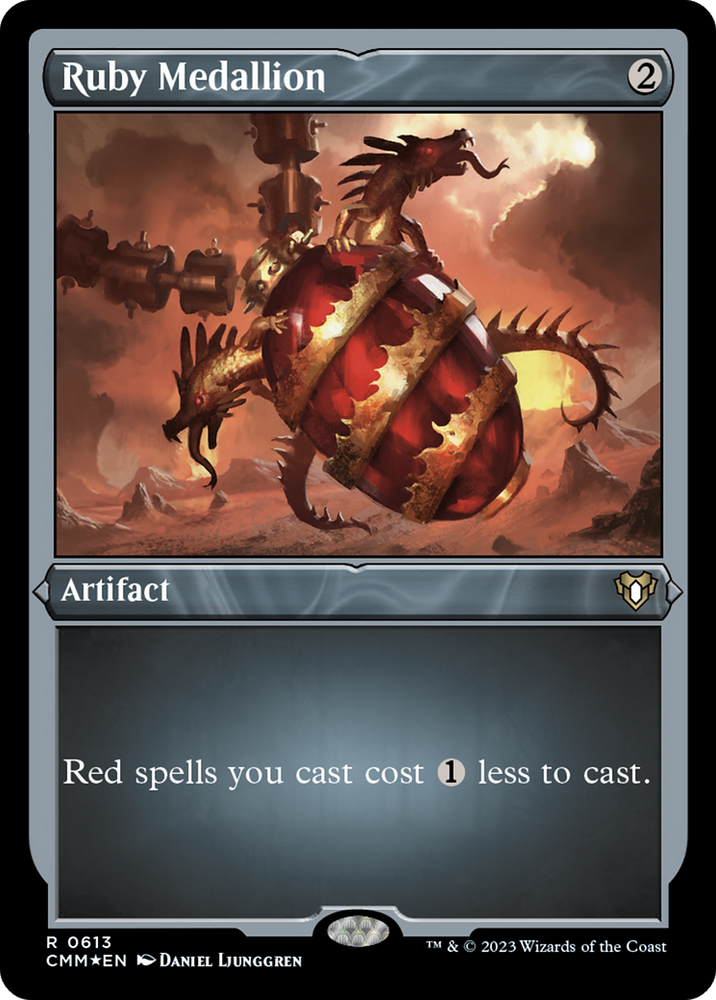 Ruby Medallion (CMM-613) - Commander Masters Etched Foil