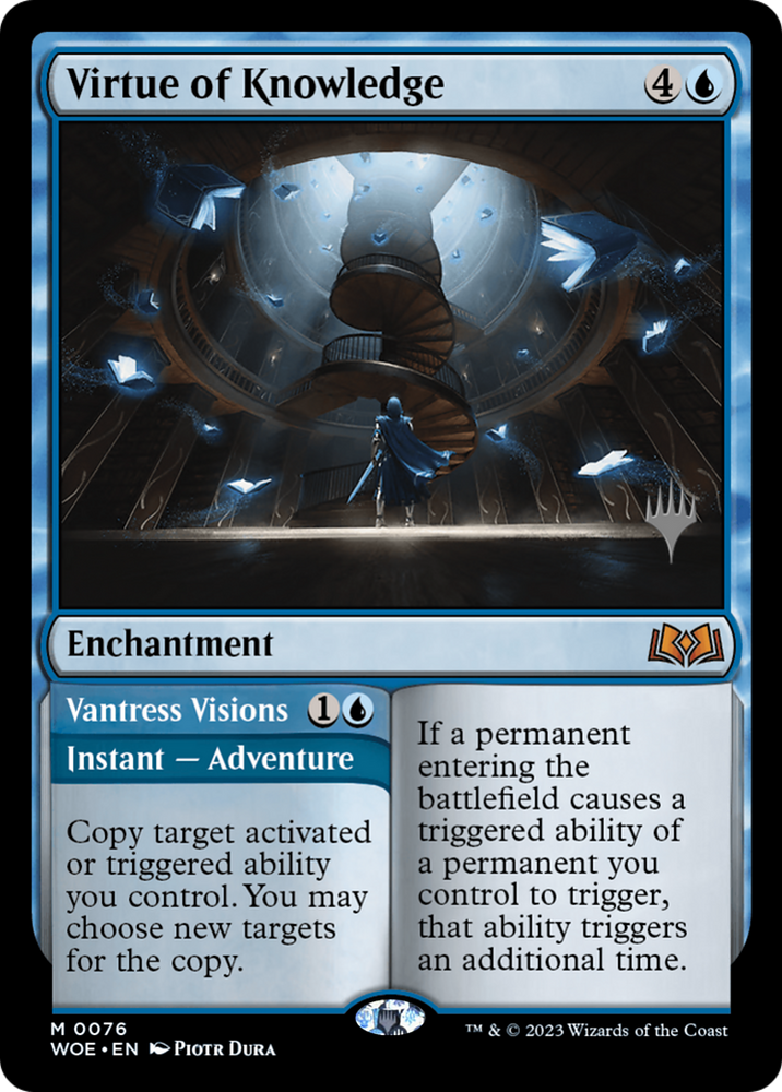 Virtue of Knowledge (PPWOE-076) - Wilds of Eldraine Promos Foil