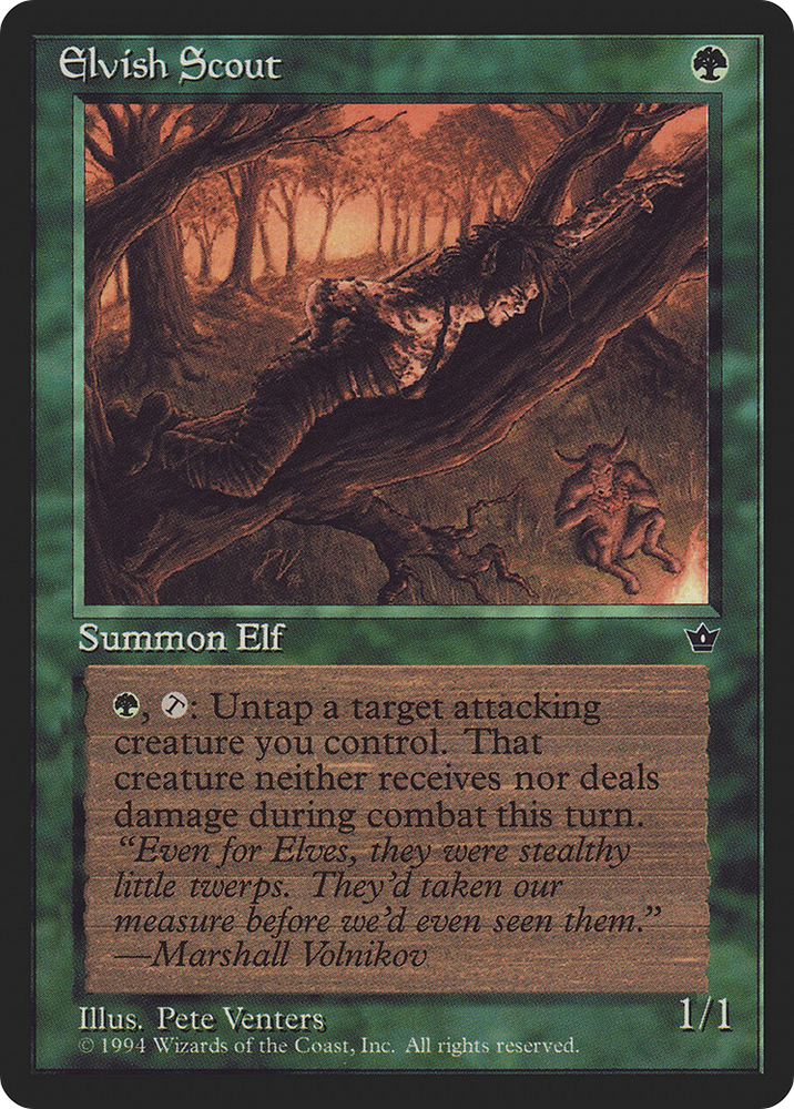 Elvish Scout (Venters) (FEM-68B) - Fallen Empires