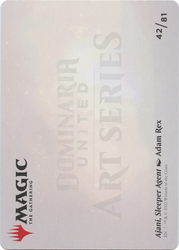 Ajani, Sleeper Agent // Ajani, Sleeper Agent (ADMU-042) - Dominaria United Art Series (Borderless) Foil