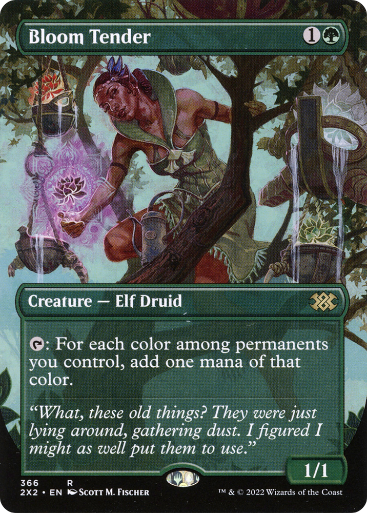 Bloom Tender (Borderless) (2X2-366) - Double Masters 2022 (Borderless) Foil