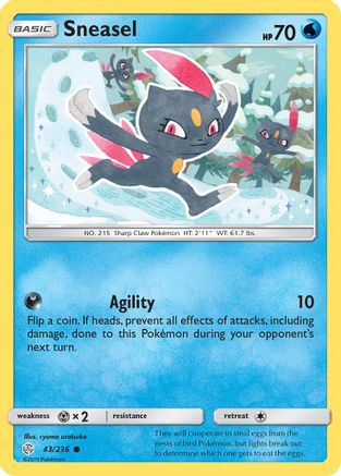 Sneasel 043/236  SM  Cosmic Eclipse - Common