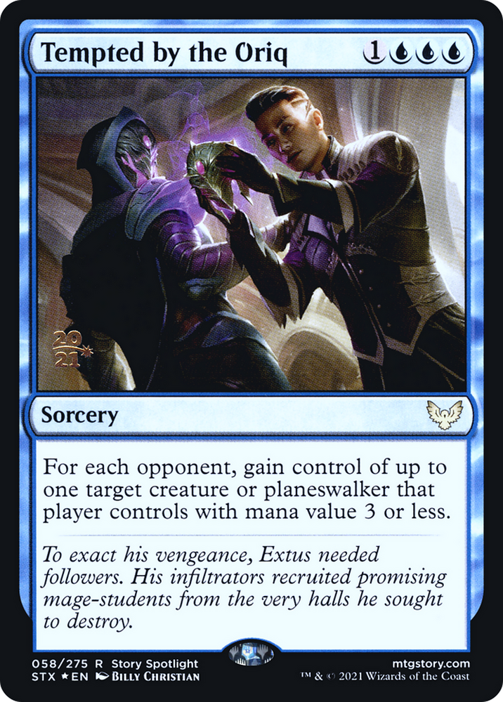 Tempted by the Oriq (PRE-58S) - Strixhaven: School of Mages Promos Foil