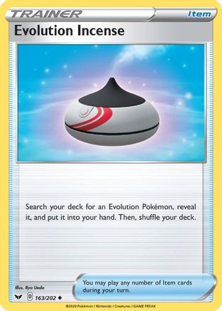Evolution Incense 163/202  SWSH01 Sword & Shield Base Set - Uncommon