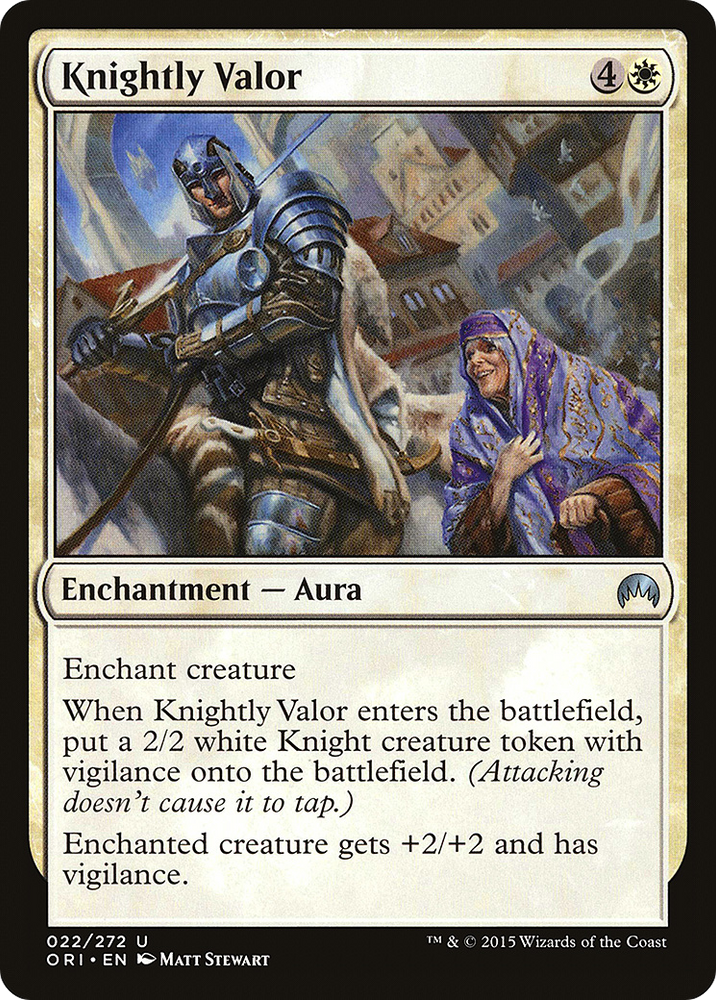 Knightly Valor (ORI-022) - Magic Origins