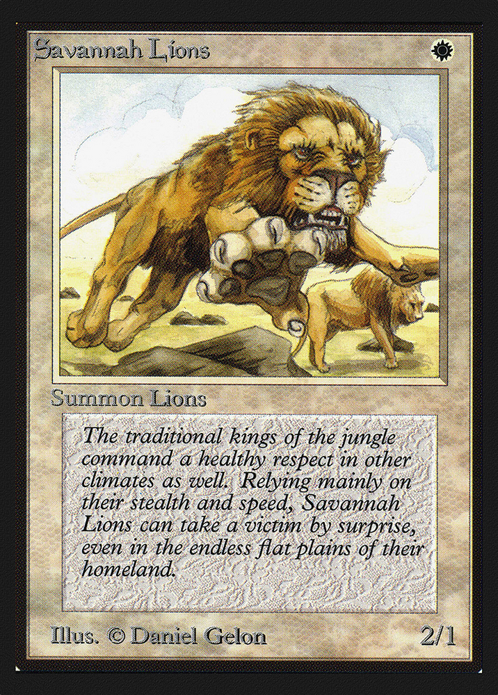 Savannah Lions (IE) (IED-039) - Intl. Collectors' Edition