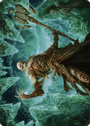 Draugr Necromancer // Draugr Necromancer (AKHM-022) - Kaldheim Art Series (Borderless) Foil
