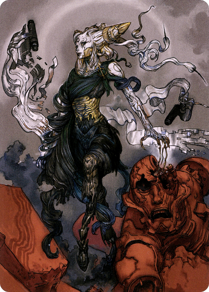 Tamiyo, Compleated Sage // Tamiyo, Compleated Sage (ANEO-076) - Neon Dynasty Art Series (Borderless)