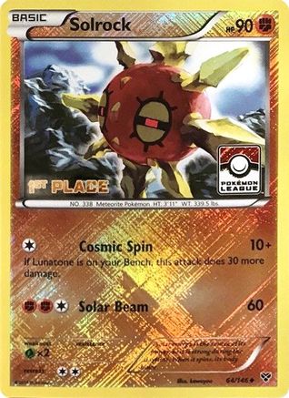 Solrock 064/146  - Reverse Holofoil League & Championship Cards - Promo