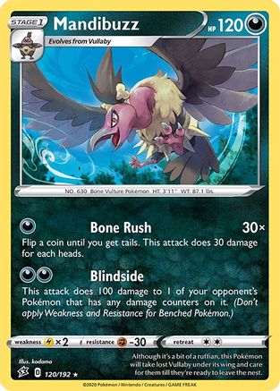 Mandibuzz 120/192  SWSH02 Rebel Clash - Rare