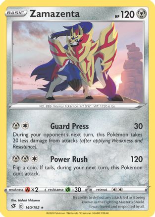 Zamazenta 140/192  - Holofoil Deck Exclusives - Holo Rare
