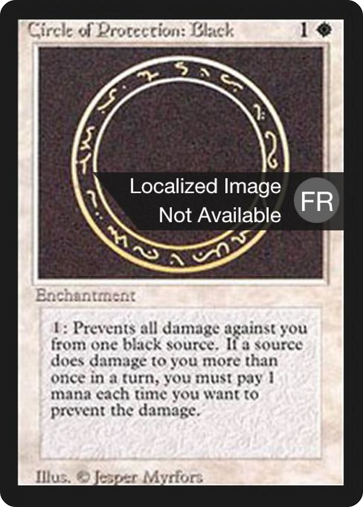 Circle of Protection: Black (FBB-) - Foreign Black Border