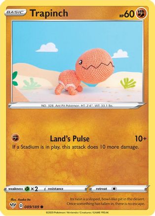 Trapinch 089/189  SWSH03 Darkness Ablaze - Common