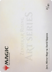 Jace, Mirror Mage // Jace, Mirror Mage (AZNR-002) - Zendikar Rising Art Series (Borderless)