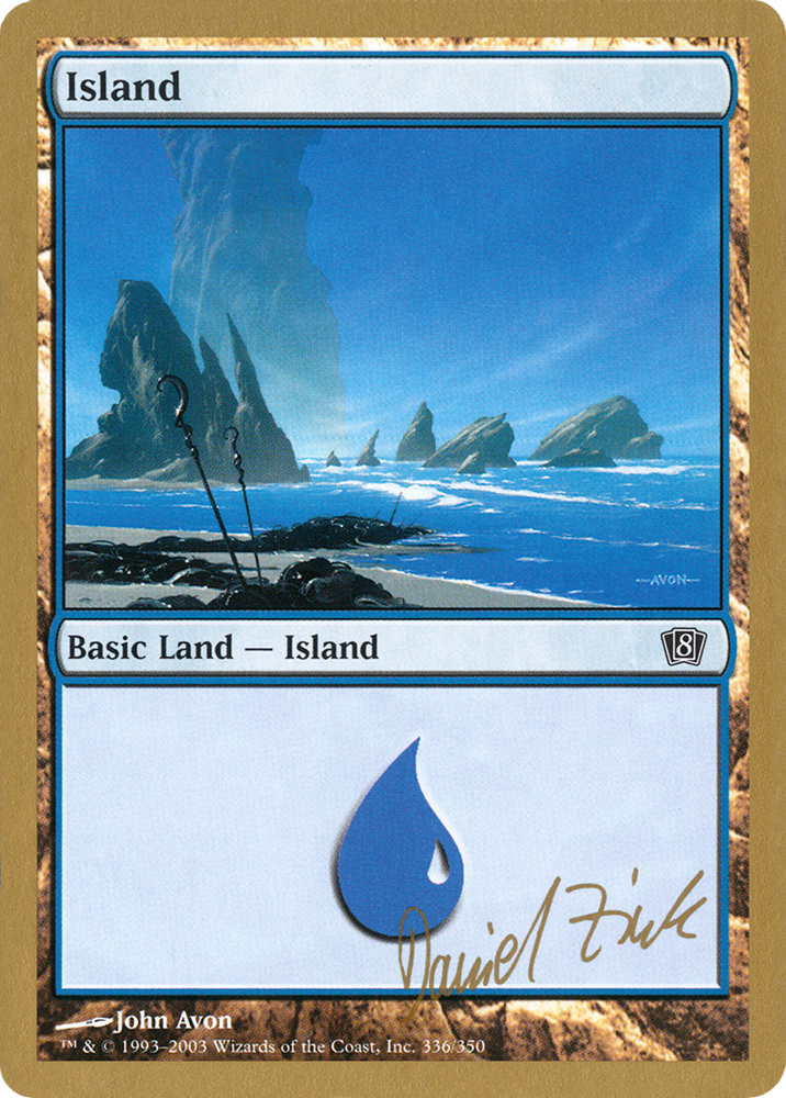 Island (336) - 2003 Daniel Zink (8ED) (WCD-DZ336) - World Championship Decks 2003