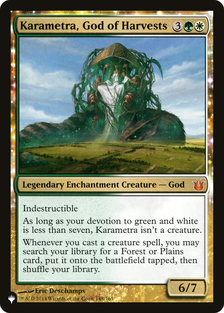 Karametra, God of Harvests (LIST-BNG-148) - The List: (enchantment)