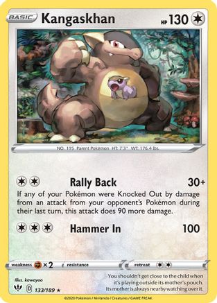 Kangaskhan 133/189  Deck Exclusives - Rare