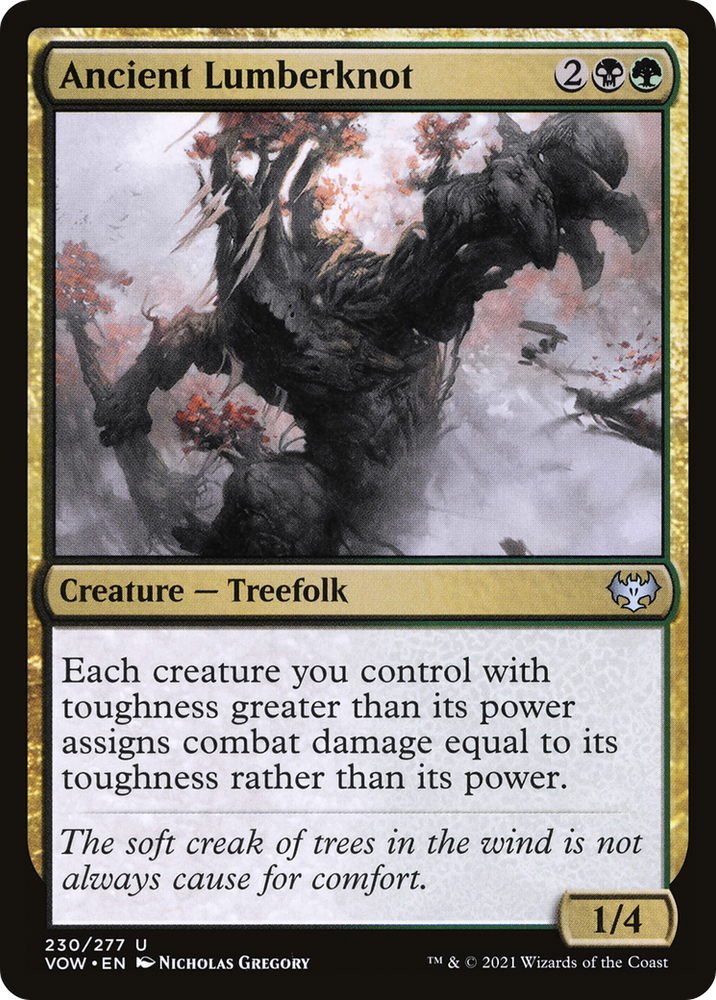 Ancient Lumberknot (VOW-230) - Innistrad: Crimson Vow Foil