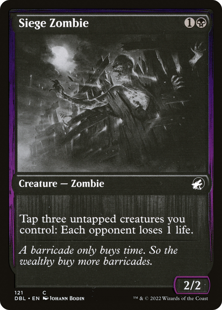 Siege Zombie (DBL-121) - Innistrad: Double Feature