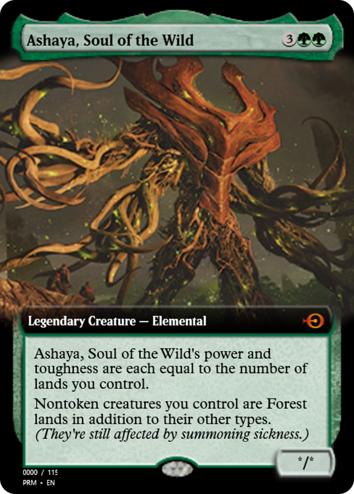 Ashaya, Soul of the Wild (PRM-83778) - Magic Online Promos Foil