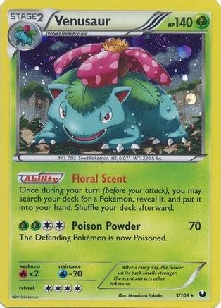 Venusaur 003/108  - Holofoil Blister Exclusives - Promo
