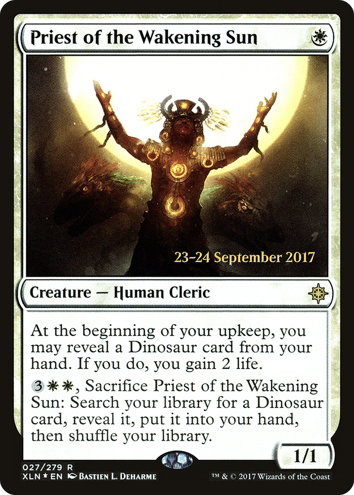 Priest of the Wakening Sun (PRE-27S) - Ixalan Promos Foil