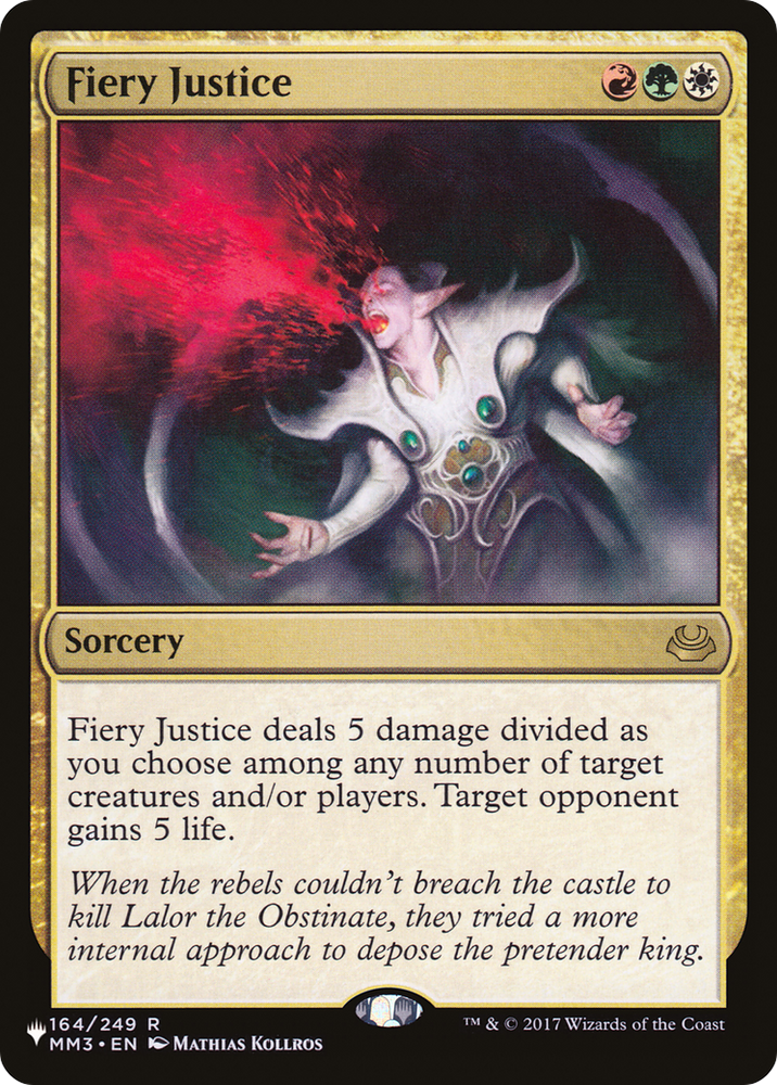 Fiery Justice (LIST-MM3-164) - The List