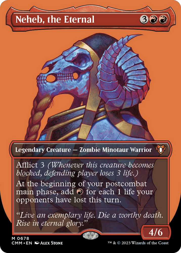 Neheb, the Eternal (Borderless) (CMM-678) - Commander Masters (Borderless)