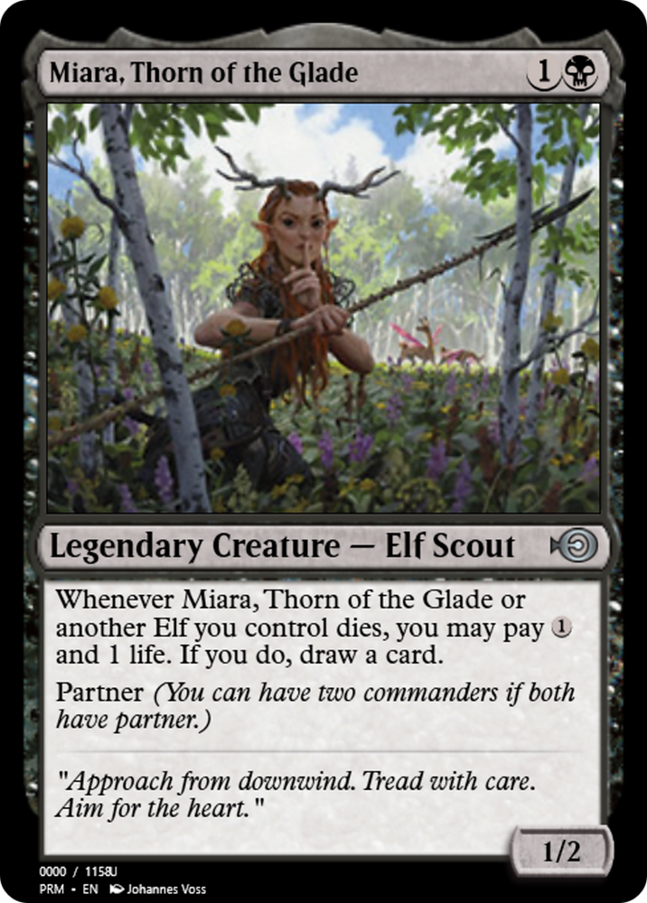 Miara, Thorn of the Glade (PRM-86268) - Magic Online Promos