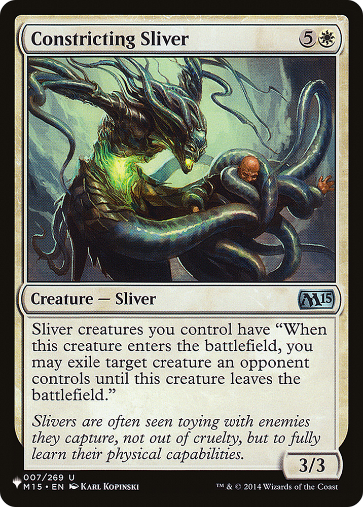 Constricting Sliver (LIST-M15-7) - The List