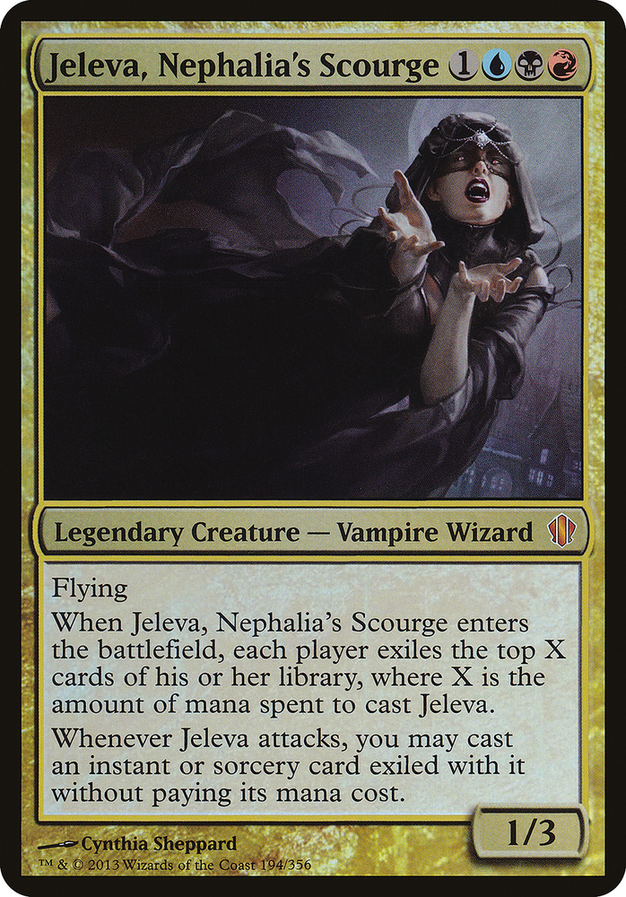 Jeleva, Nephalia's Scourge (Commander 2013) (OVER-194) - Commander 2013 Oversized Foil