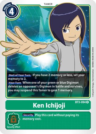 Ken Ichijoji (BT3-094) - Release Special Booster 1.5
