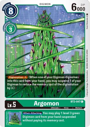 Argomon - BT2-047 (BT2-047) - Release Special Booster 1.5