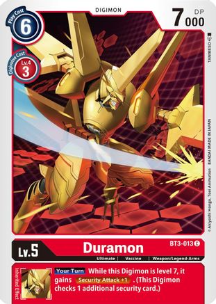 Duramon (BT3-013) - Release Special Booster 1.5