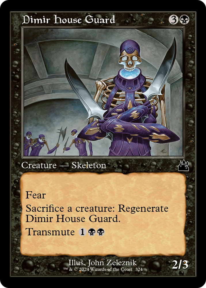 Dimir House Guard (Retro Frame) (RVR-324) - Ravnica Remastered
