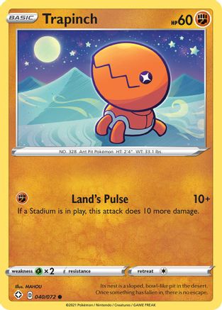Trapinch 040/072  Shining Fates - Common