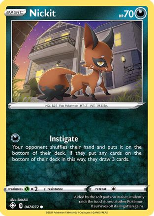Nickit 047/072  Shining Fates - Common