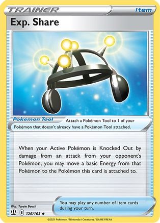 Exp. Share 126/163  SWSH05 Battle Styles - Uncommon