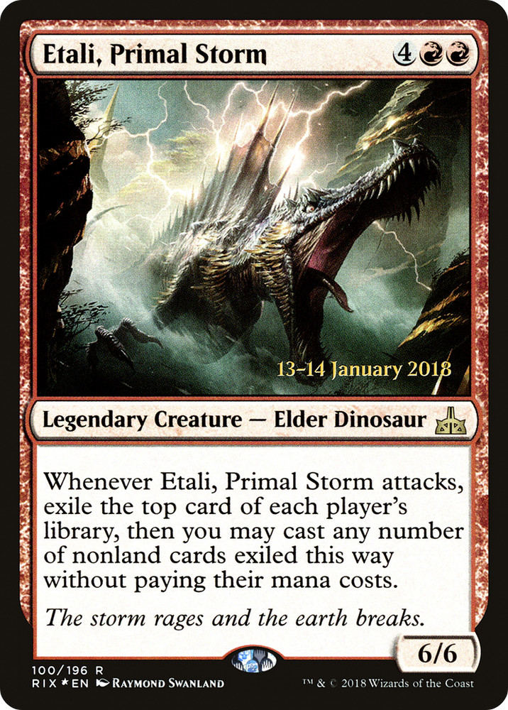 Etali, Primal Storm (PRE-100S) - Rivals of Ixalan Promos Foil