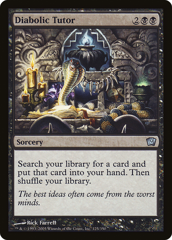 Diabolic Tutor (9ED-125★) - Ninth Edition Foil