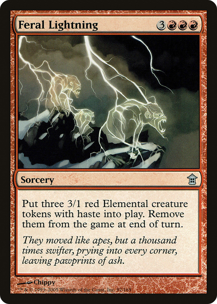Feral Lightning (SOK-097) - Saviors of Kamigawa Foil
