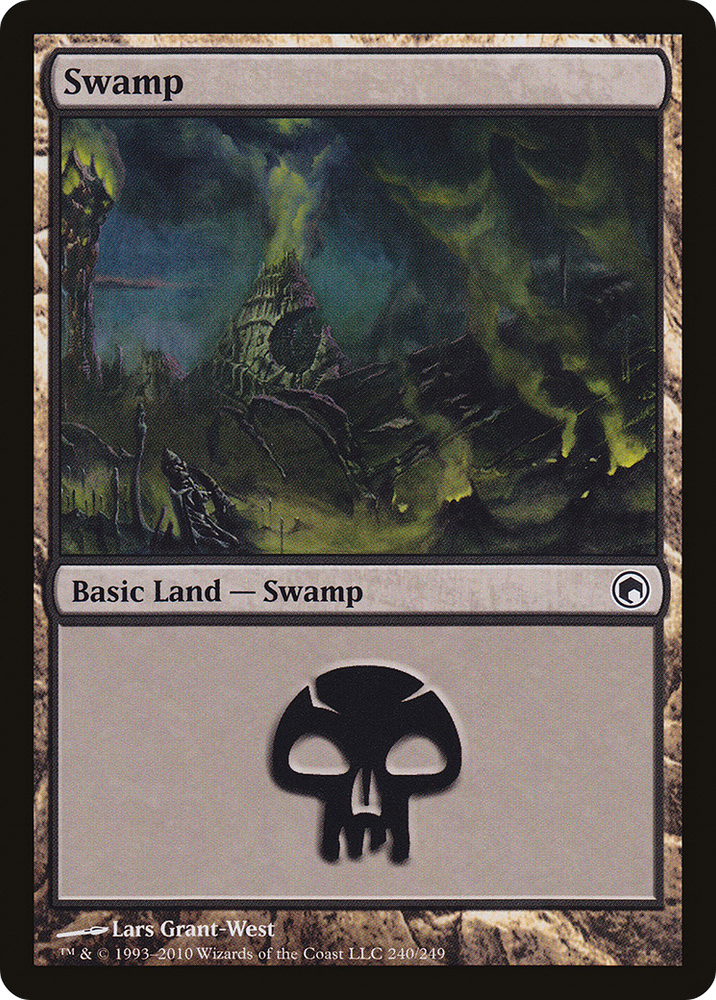 Swamp (240) (SOM-240) - Scars of Mirrodin Foil