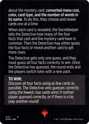 Booster Sleuth // Booster Sleuth (cont'd) (MKHM-003) - Kaldheim Minigames